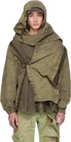 Y/project Khaki Velcro Cargo Jacket In Washed Khaki