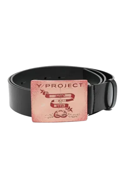 Y/PROJECT Y/PROJECT LEATHER BELT WITH PARIS BEST BUCKLE
