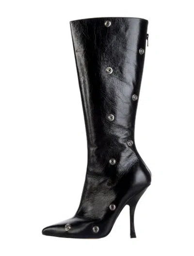 Pre-owned Y/project Leather Boots In Multicolor