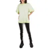 Y/project Limi Green Ruched Shoulder Tee, Brand Size 36 (us Size 4)
