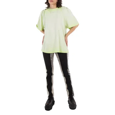 Y/project Limi Green Ruched Shoulder Tee, Brand Size 36 (us Size 4)