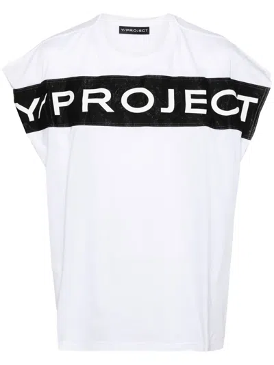 Y/project Y Project Sleeveless T-shirt With Women In White