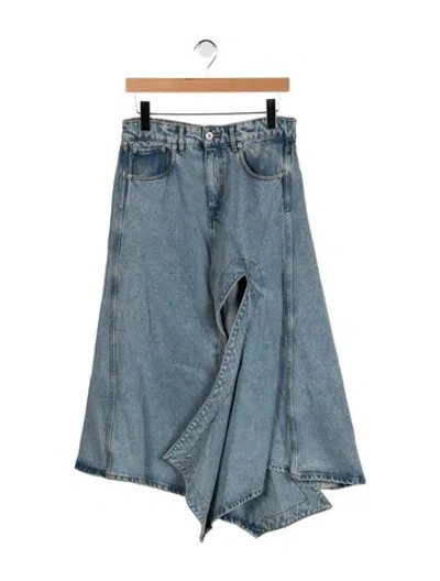 Pre-owned Y/project Long Skirt In Blue