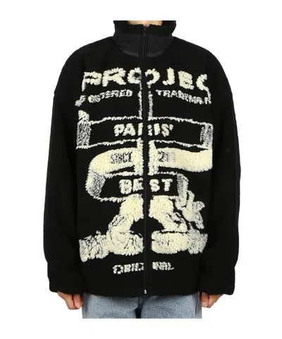Y/project Long Sleeve Casual Jacket In Black