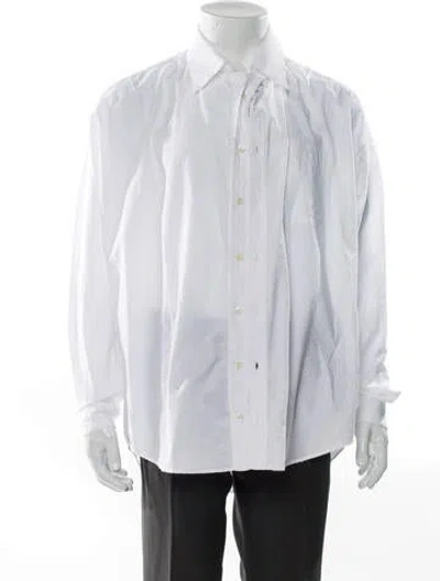 Pre-owned Y/project Long Sleeve Dress Shirt In White