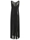 Y/project Sheer Sleeveless Dress In Black