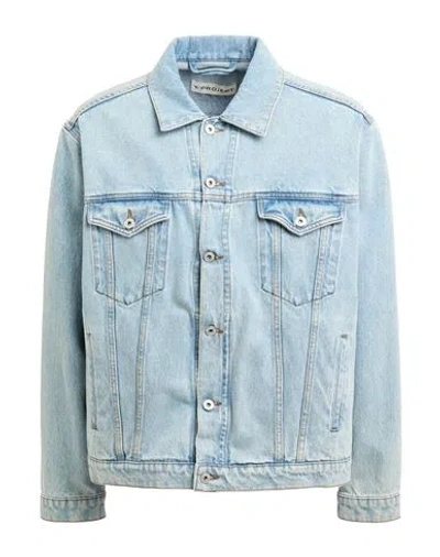 Y/project Man Denim Outerwear Blue Size M Organic Cotton