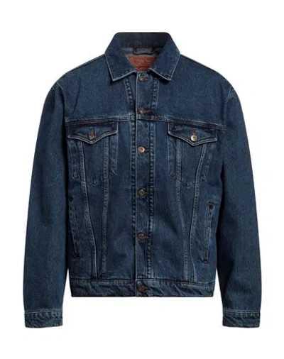 Y/project Man Denim Outerwear Blue Size M Organic Cotton