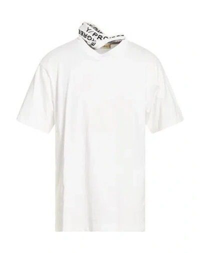 Y/project Man T-shirt White Size S Organic Cotton