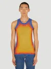 Y/project Gradient-knit Cotton-blend Tank Top In Multi