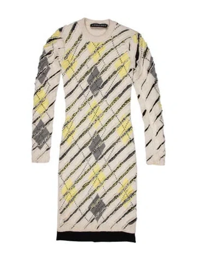 Pre-owned Y/project Merino Wool Knee-length Dress In Multi