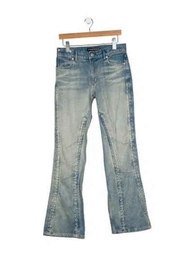 Pre-owned Y/project Mid-rise Wide Leg Jeans In Blue