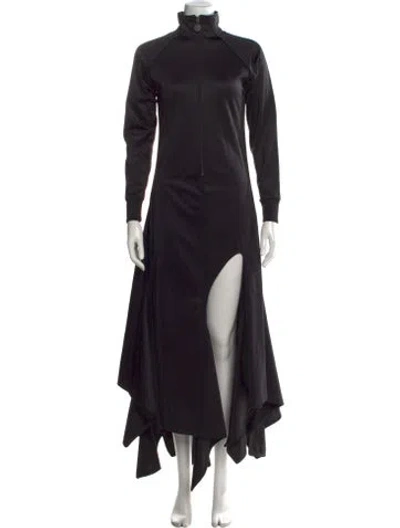Pre-owned Y/project Mock Neck Long Dress In Black