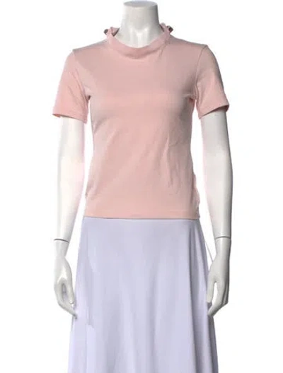 Pre-owned Y/project Mock Neck Short Sleeve T-shirt In Pink