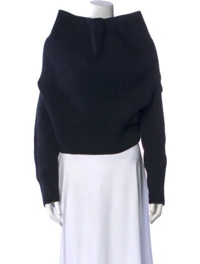 Pre-owned Y/project Mock Neck Sweater In Black