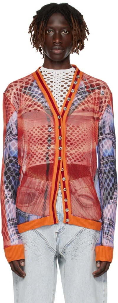 Y/project Orange Jean Paul Gaultier Edition Cardigan