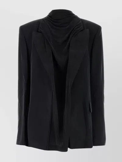 Y/PROJECT OVERSIZE DRAPED BLAZER STRUCTURED SHOULDERS