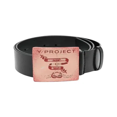 Pre-owned Y/project Paris Best Buckle Belt 'black' | Men's Size Onesize