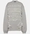 Y/project Paris Brand-embroidered Cotton-jersey Sweatshirt In Grey