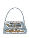 Y/project Paris' Best Metallic Shoulder Bag In Blue