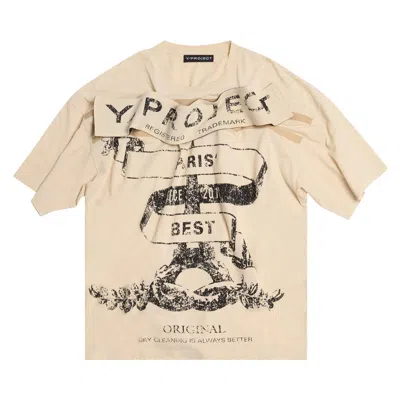 Pre-owned Y/project Paris Best T-shirt 'light Sand' | Tan | Men's Size M