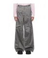 Y/project Y Project Dark Grey Nylon Blend Cargo Pant