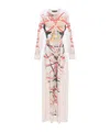 Y/project Print Maxi Dress In White
