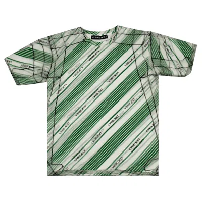 Pre-owned Y/project Printed Cover T-shirt 'white/green' | Men's Size S