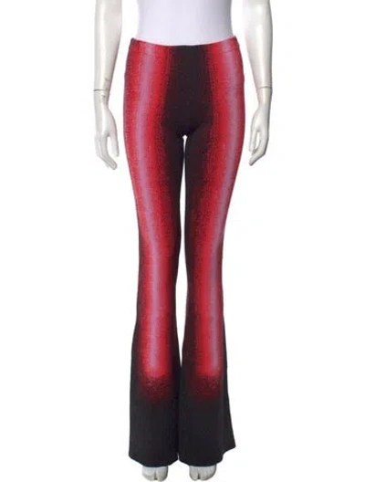 Pre-owned Y/project Printed Flared Pants In Red