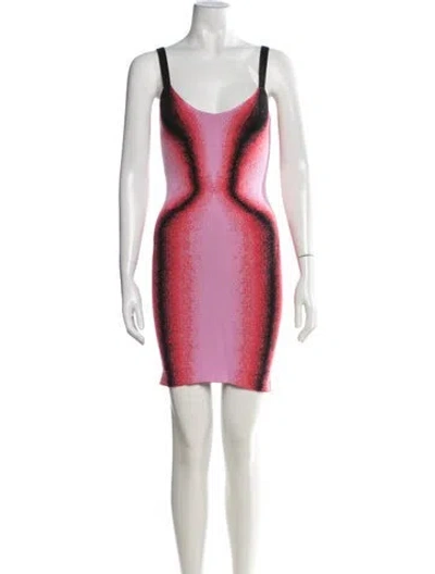 Pre-owned Y/project Printed Mini Dress W/ Tags In Pink