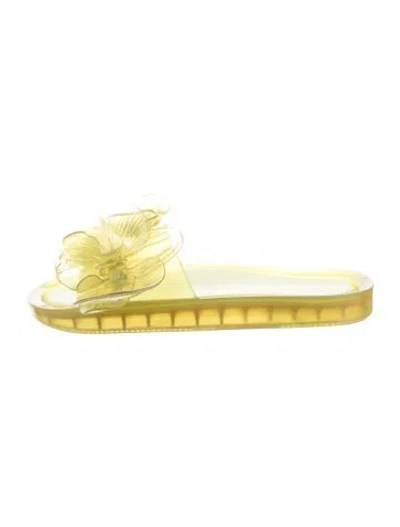 Pre-owned Y/project Pvc Slides In Yellow