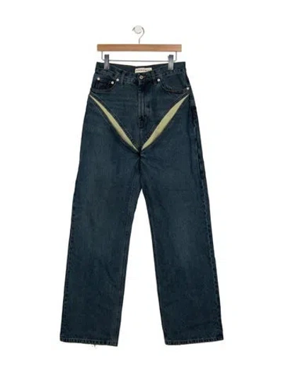 Pre-owned Y/project Relaxed Fit Jeans In Blue
