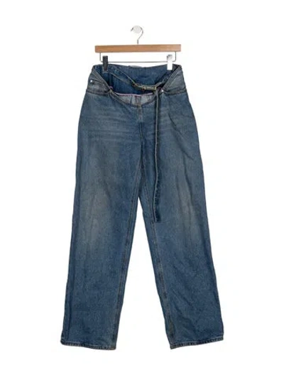 Pre-owned Y/project Relaxed Fit Jeans In Blue
