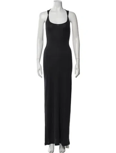 Pre-owned Y/project Scoop Neck Long Dress In Black