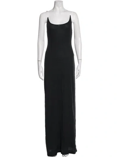 Pre-owned Y/project Scoop Neck Long Dress W/ Tags In Black