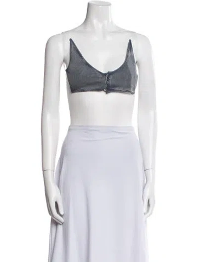 Pre-owned Y/project Scoop Neck Sleeveless Crop Top W/ Tags In White
