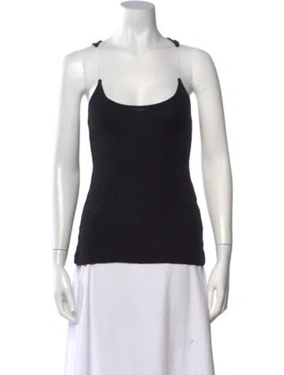 Pre-owned Y/project Scoop Neck Sleeveless Top In Black