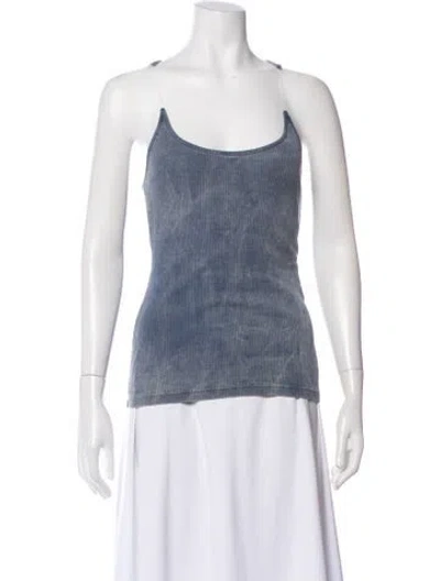 Pre-owned Y/project Scoop Neck Sleeveless Top In Blue