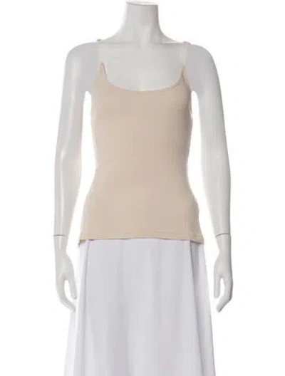 Pre-owned Y/project Scoop Neck Sleeveless Top In Neutrals