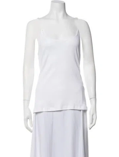 Pre-owned Y/project Scoop Neck Sleeveless Top In White