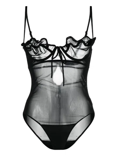 Y/PROJECT SHEER-CONSTRUCTION UNDERWIRED BODYSUIT