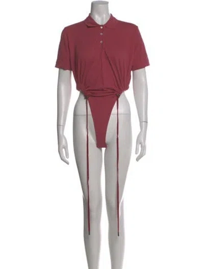 Pre-owned Y/project Short Sleeve Polo In Pink