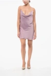 Yproject Slip Dress Evergreen With Invisible Strap In Pink
