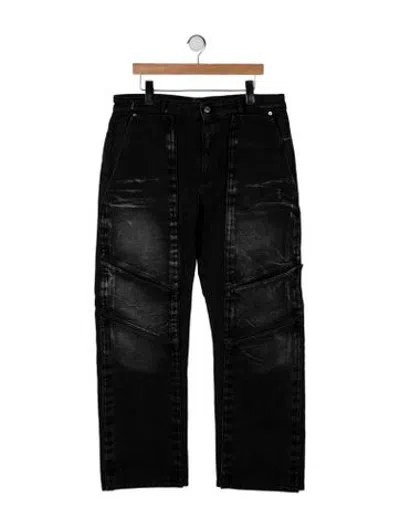 Pre-owned Y/project Straight-leg Jeans In Black
