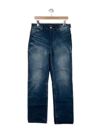 Pre-owned Y/project Straight-leg Jeans In Blue