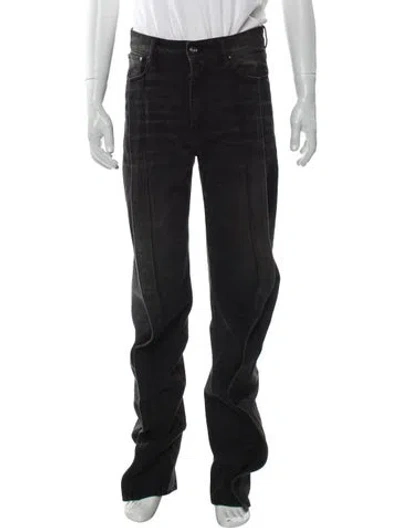 Pre-owned Y/project Straight-leg Jeans In Gray