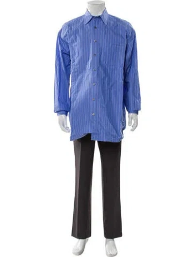 Pre-owned Y/project Striped Long Sleeve Shirt W/ Tags In Blue