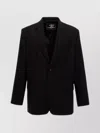 Y/project 'structured Shoulders Logo Embossed Blazer'