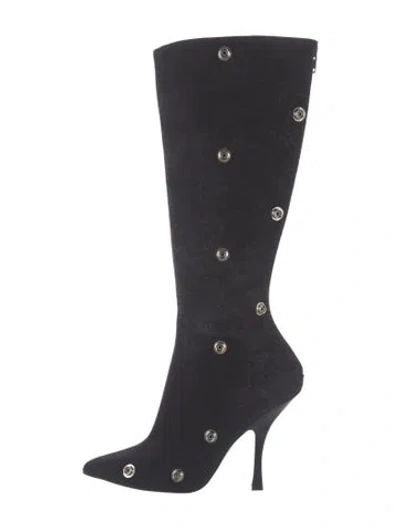 Pre-owned Y/project Suede Boots W/ Tags In Black