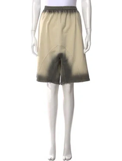 Pre-owned Y/project Tie-dye Print Knee-length Shorts In Neutral